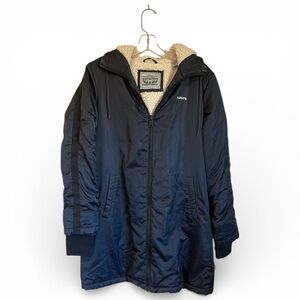 Levi's Navy Jacket Medium with Cream Sherpa Lining